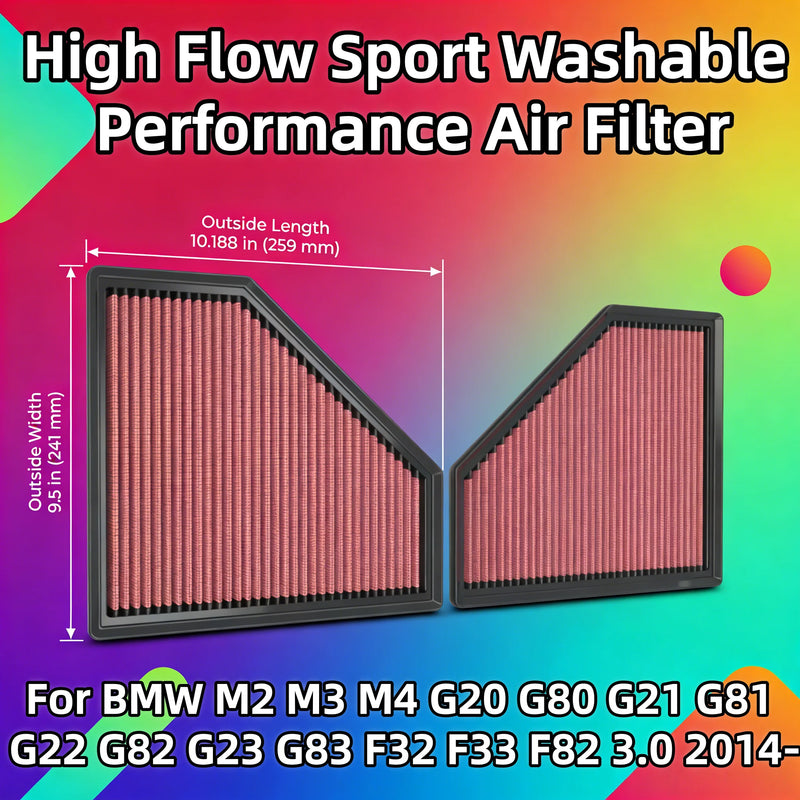 High-Flow Engine Air Filter for BMW M2/M3/M4 2014+