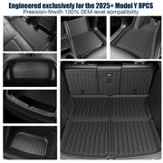 All-Weather TPE Floor and Cargo Liner Set for 2025–2026 Tesla Model Y Juniper