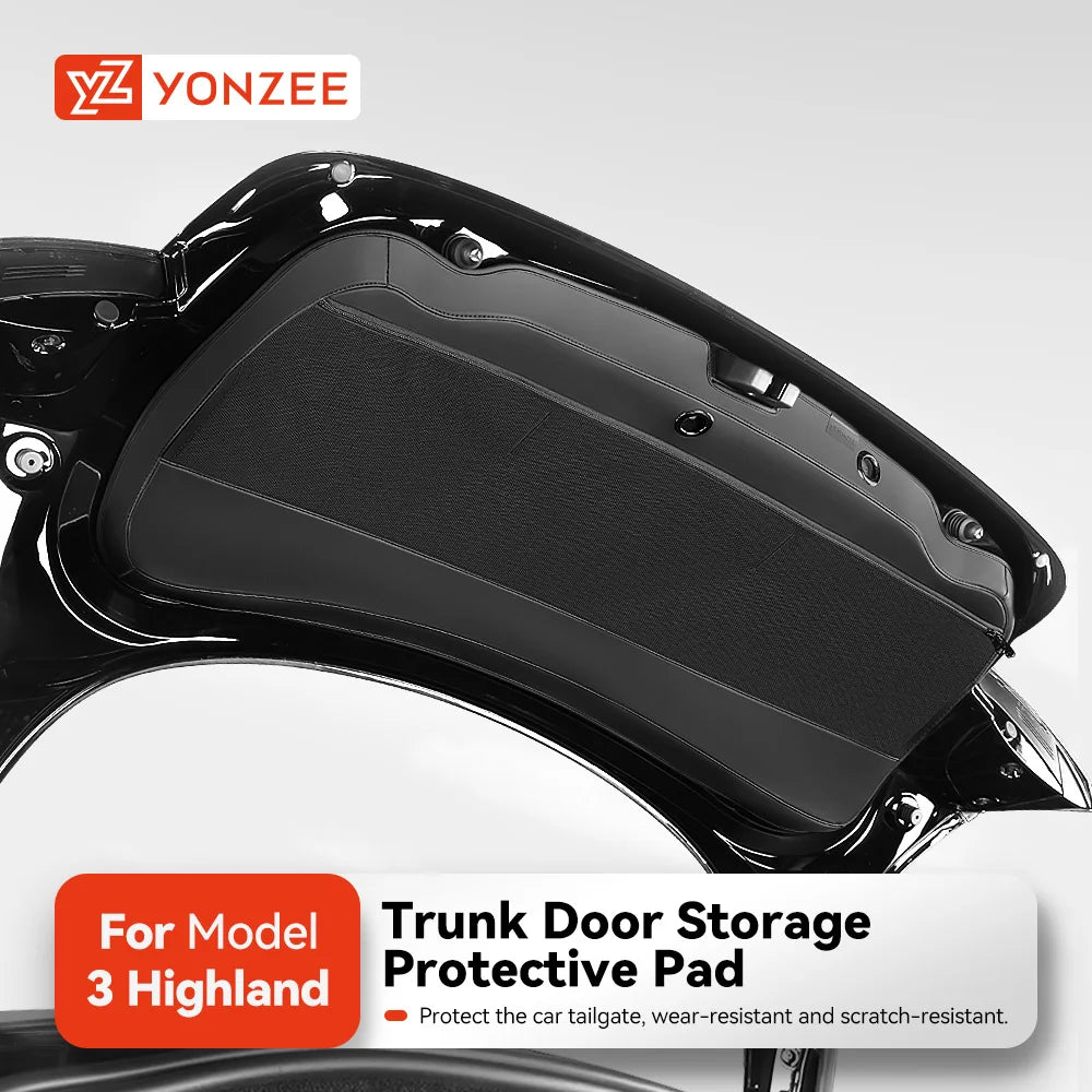TPE Trunk Sill Guard Plate for Tesla Model 3 Highland and Model Y Juniper