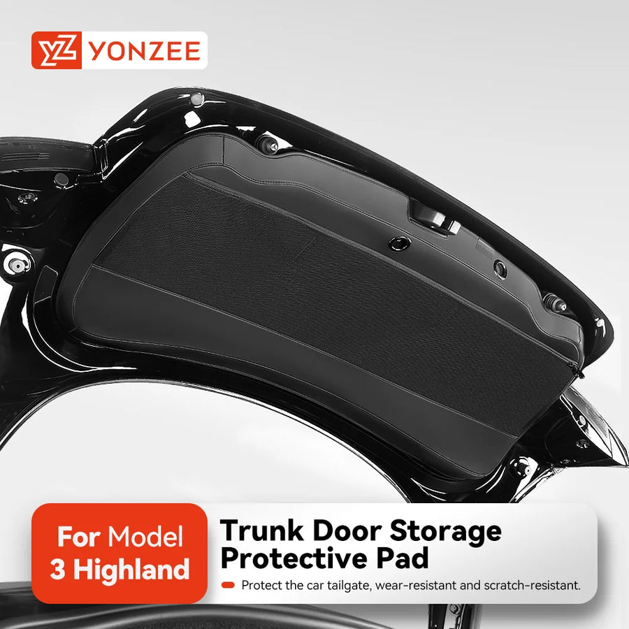 TPE Trunk Sill Guard Plate for Tesla Model 3 Highland and Model Y Juniper