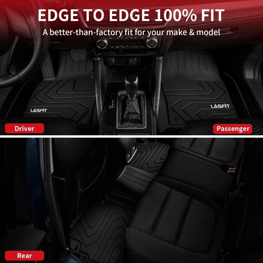 TPE All-Weather Floor Mats for 2017–2025 Mazda CX-5 – 2 Rows