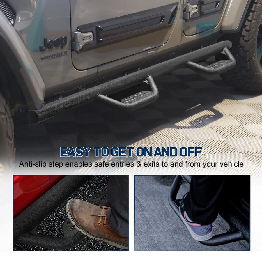 Running Board Set for 2007–2018 Jeep Wrangler – 4 Door