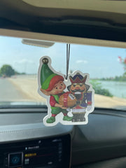 2024 Christmas Elf & Nutcracker Gift Box Hanging Car Air Freshener