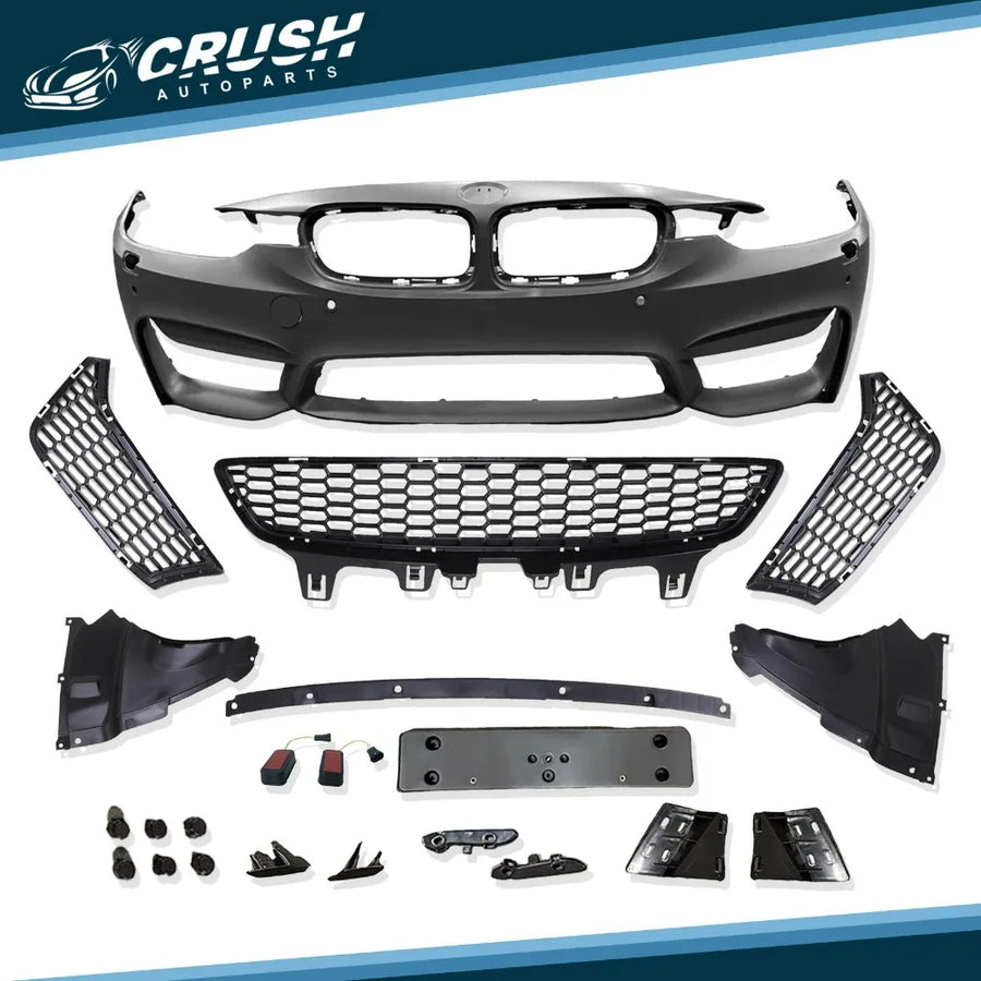 M3-Style Front Bumper Kit with PDC – 2012–2018 BMW F30/F35