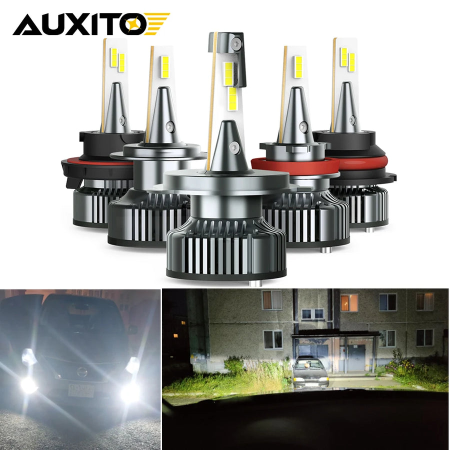 2-Piece H4/H7/H11/H13/9005/9006 LED Headlight Bulb – 6500K, CANBUS
