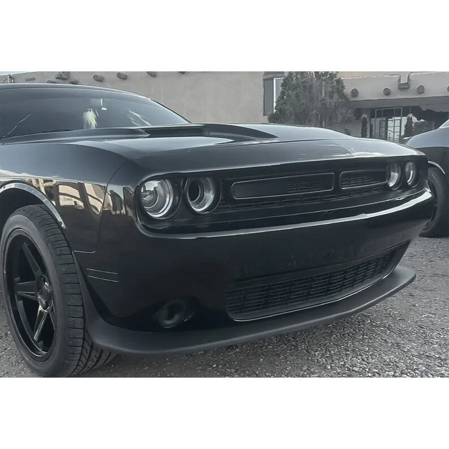 Black Front Bumper Lip Valance for 2015–2023 Dodge Challenger