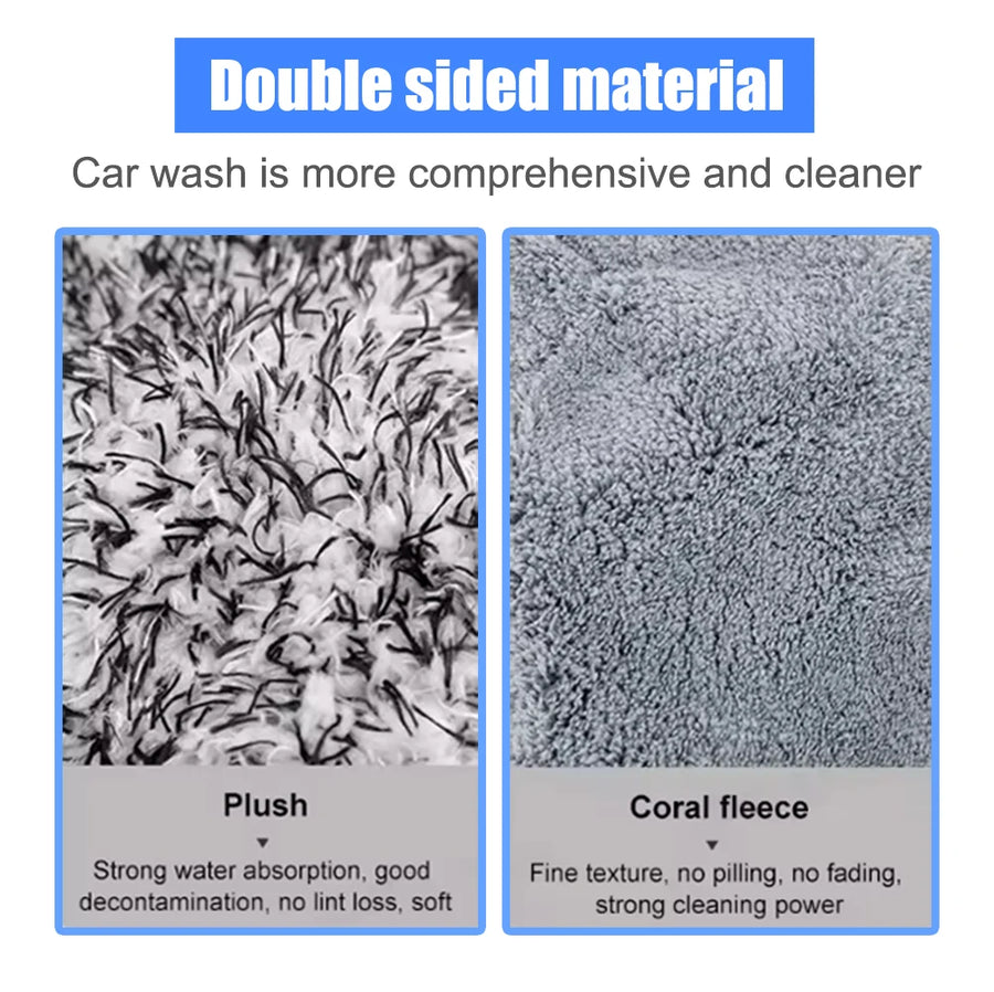 Five-Finger Microfiber Car Wash & Detailing Gloves