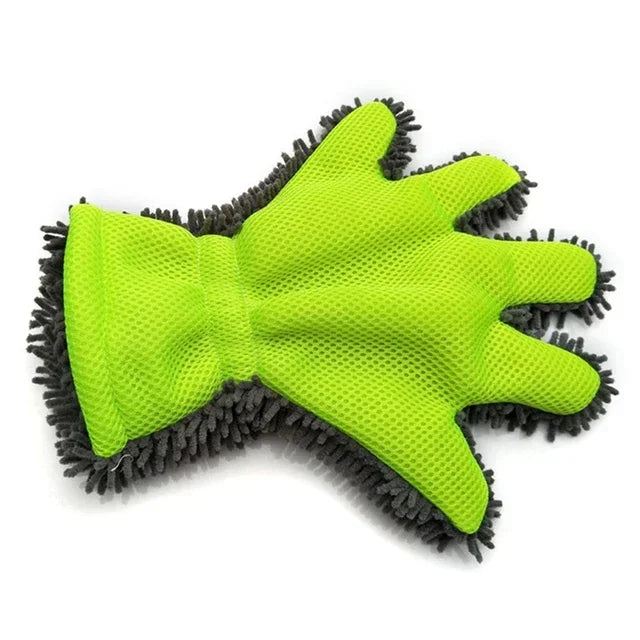 Full-Finger Microfiber Car Wash Gloves