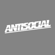 Antisocial Letter Car Window Decal – Waterproof Vinyl