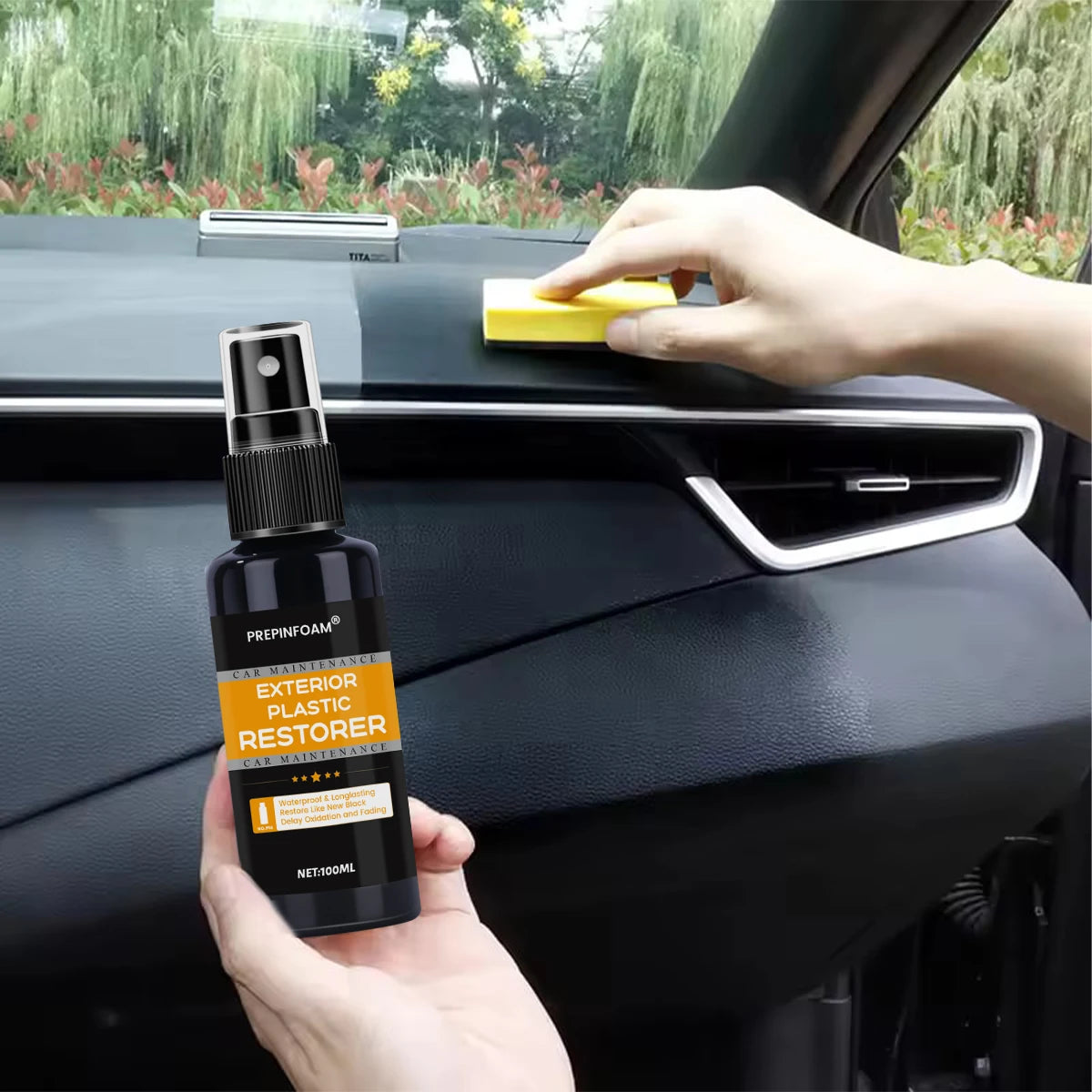 Back-to-Black Automotive Plastic Trim Restorer