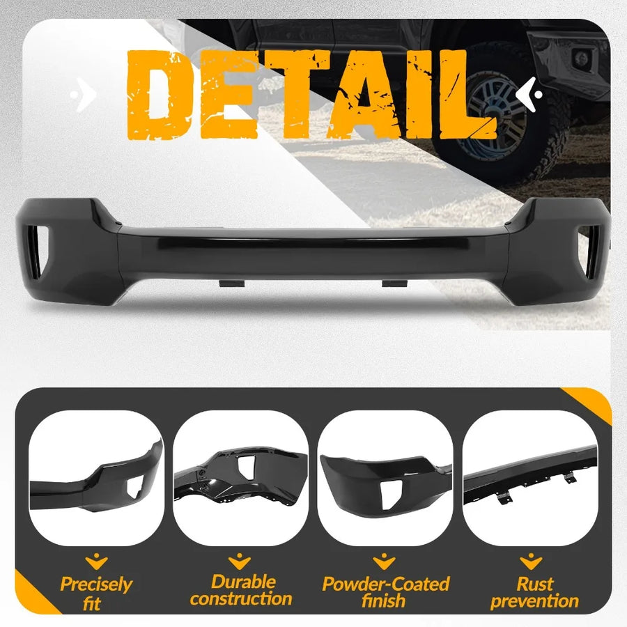 Front Bumper Face Bar with Holes for 2016–2019 Chevrolet Silverado 1500