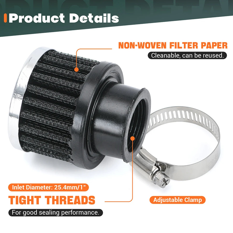 Universal MINI Breather Air Filter 12mm 25mm
