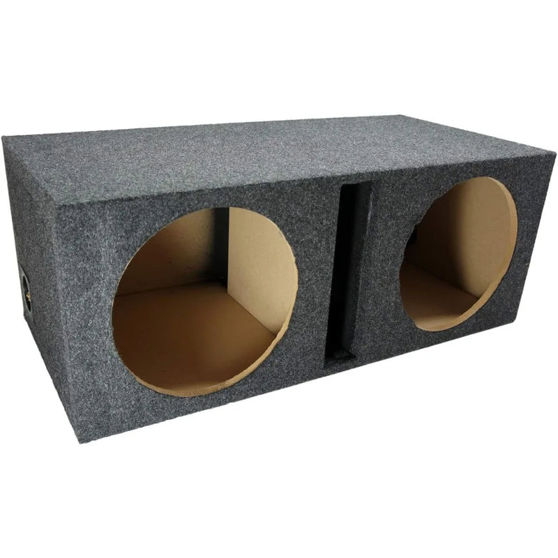 Dual 12-Inch Ported MDF Subwoofer Enclosure