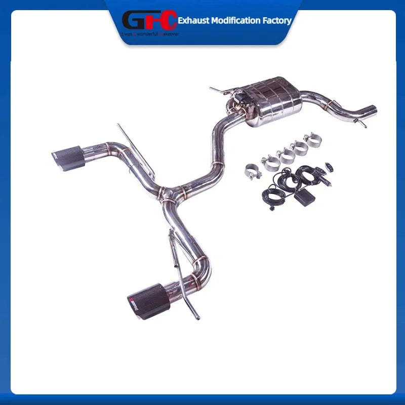 Valved Cat-Back Exhaust System for Volkswagen Golf GTI/R MK5-MK6, Beetle & Scirocco