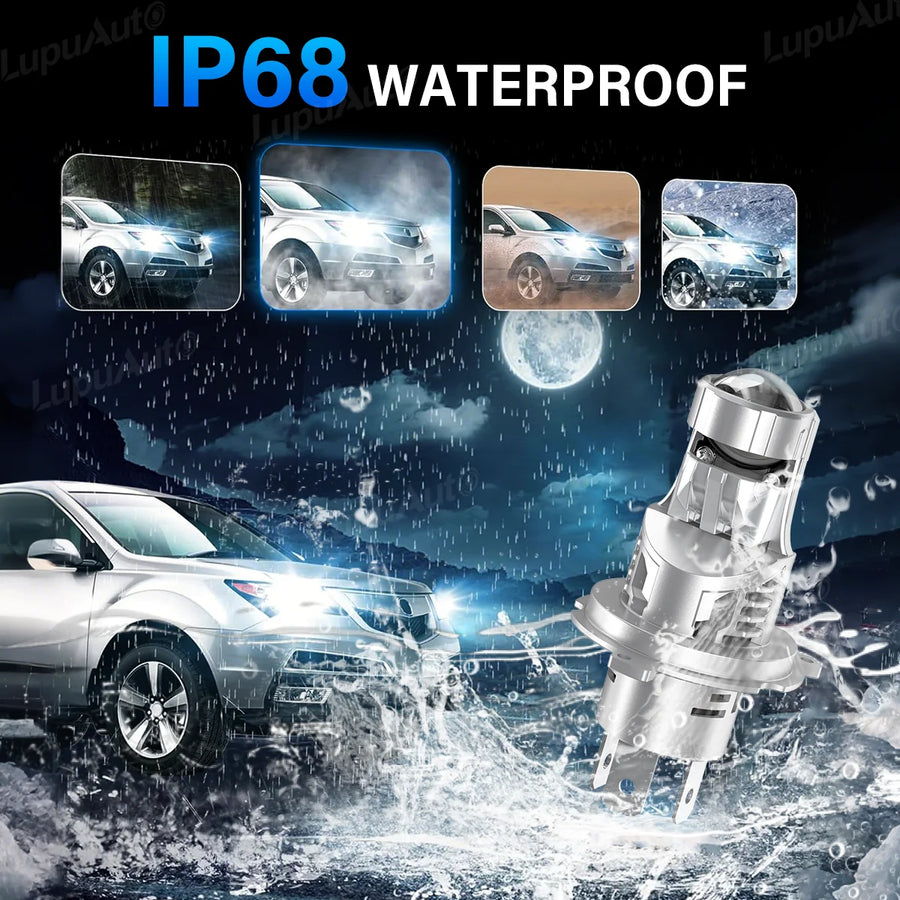 LED Projector Headlight Bulb for H4