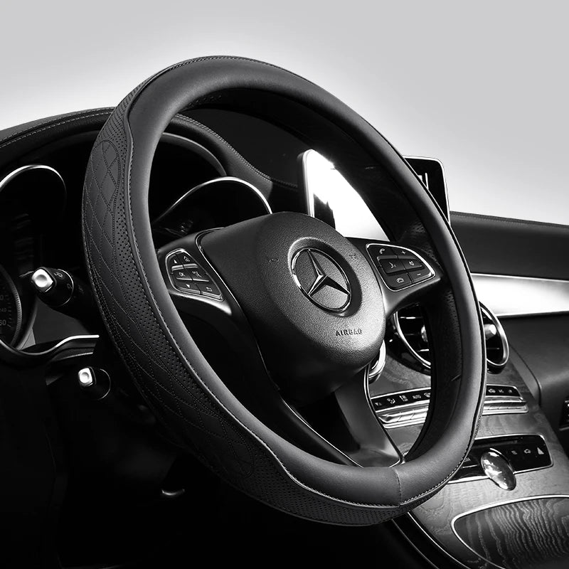 Universal Leather Car Steering Wheel Cover