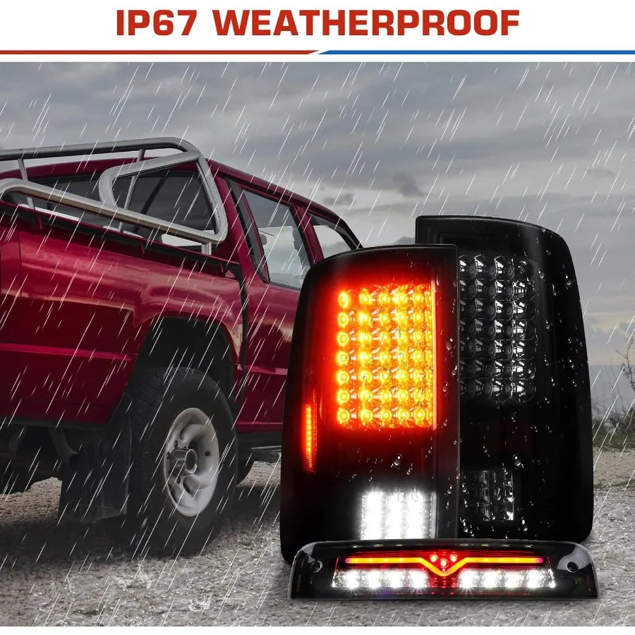 LED Tail Lights and Third Brake Light for Select 2009–2019 Ram Trucks