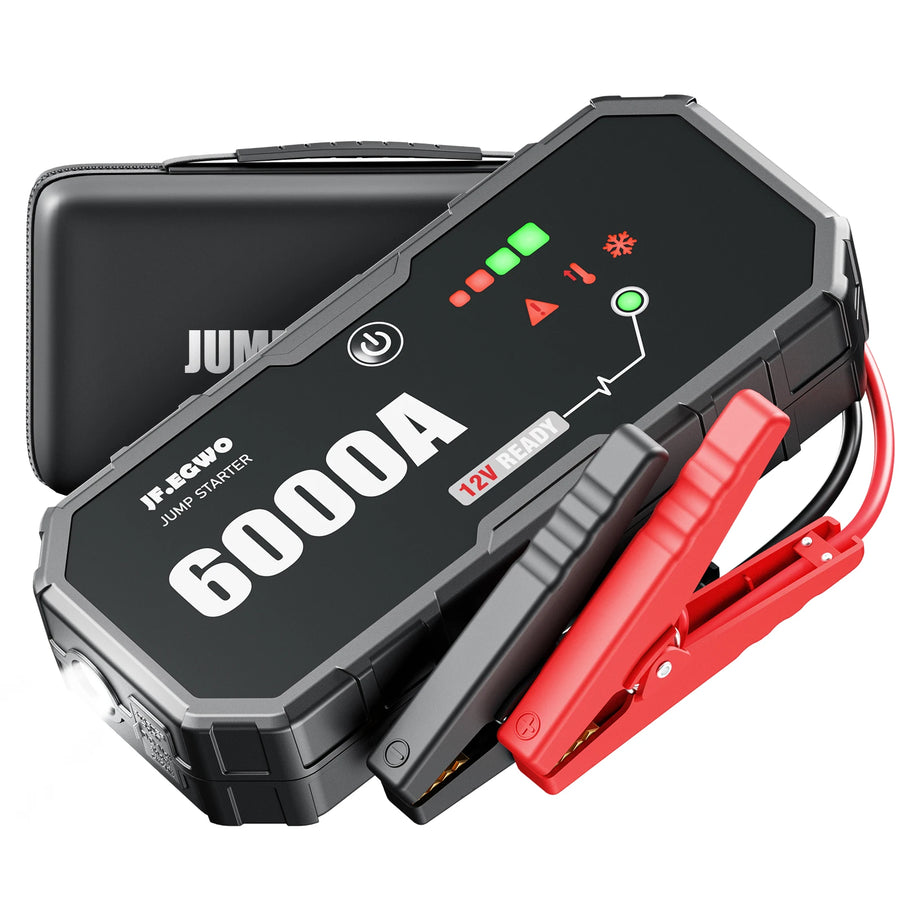 6000A/6250A 12V Portable Car Jump Starter and Power Bank