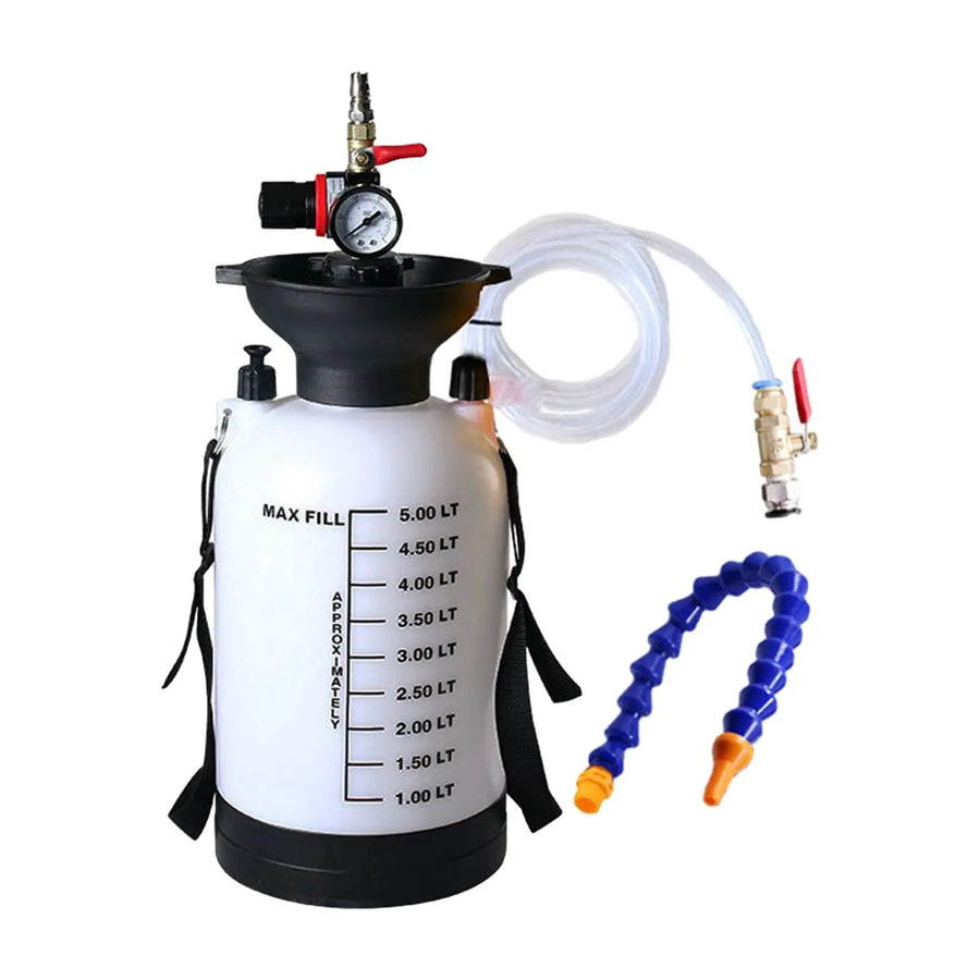 5-Liter Pneumatic ATF and Gear Oil Refill Tank with Adapters