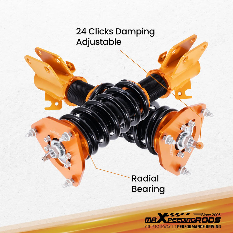 24 Damping Levels Coilover Suspension for Subaru Impreza Wrx Sti Gdb Gda 2002-2007 Shock Absorber Suspension Front Rear Spring