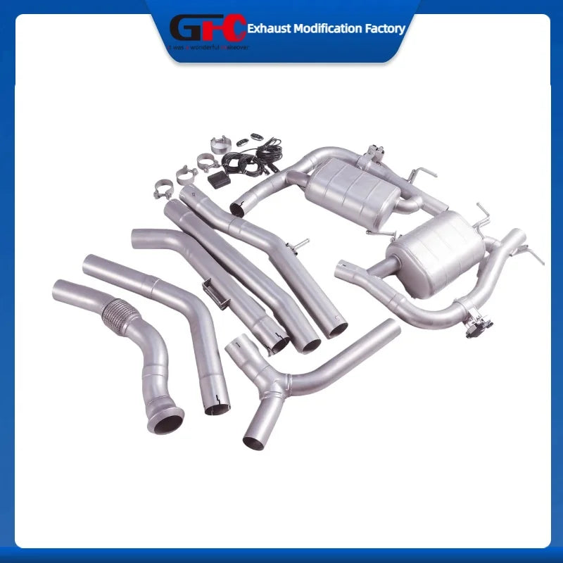 Stainless Steel Valved Cat-Back Exhaust System for Mercedes-Benz C-Class 2019-2024