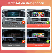 8.8-Inch CarPlay and Android Auto Display for BMW 3 Series E90–E93 and 5 Series E60/E61