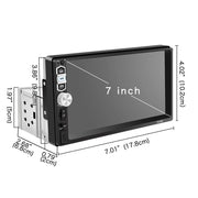 7-Inch Single-DIN Android Touchscreen Receiver with CarPlay & GPS