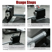 Pipe Tubing Beader Tool Manual Bead Roller Intake and Intercooler Piping Crimping Tool Tube for 5/8" or