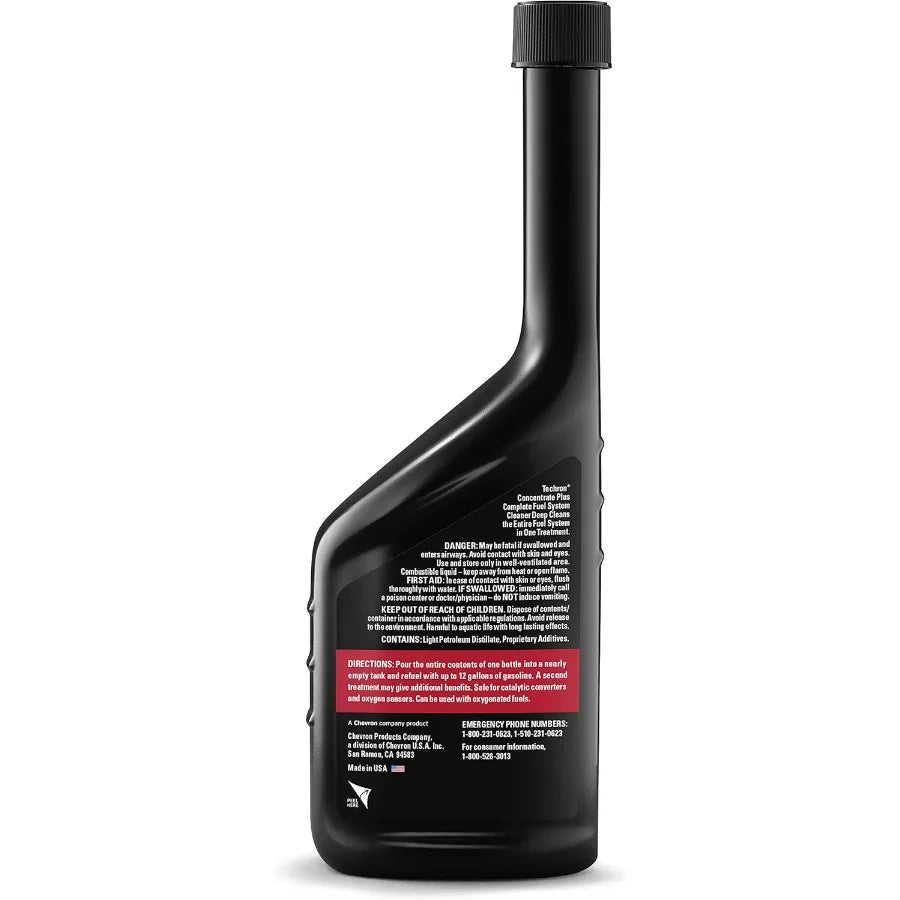 Chevron Techron Concentrate Plus Fuel System Cleaner, 12 oz Case of 6