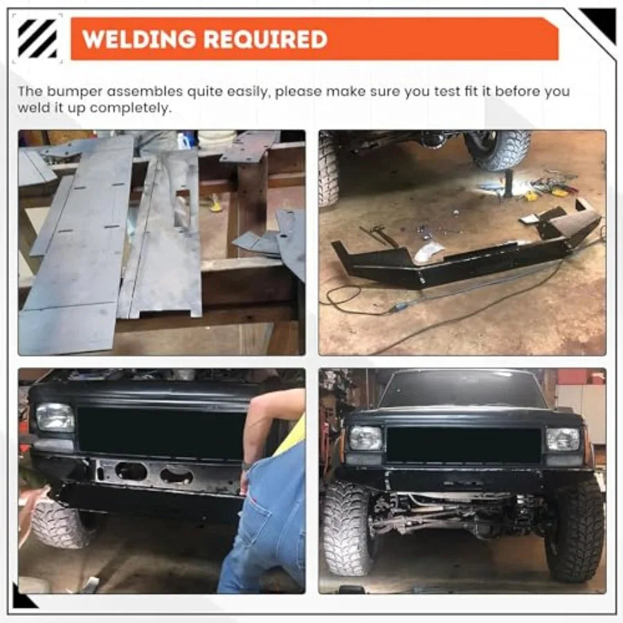 Front Bumper Assembly for 1984–2001 Jeep Cherokee