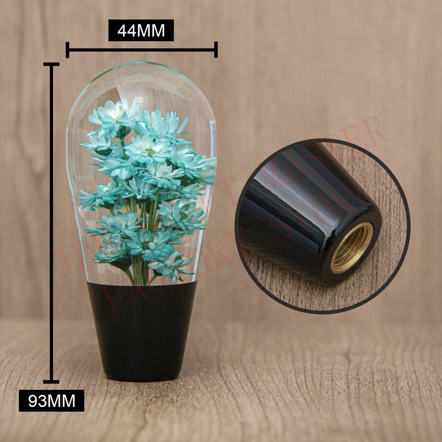 10cm Acrylic Flower Manual Gear Shift Knob