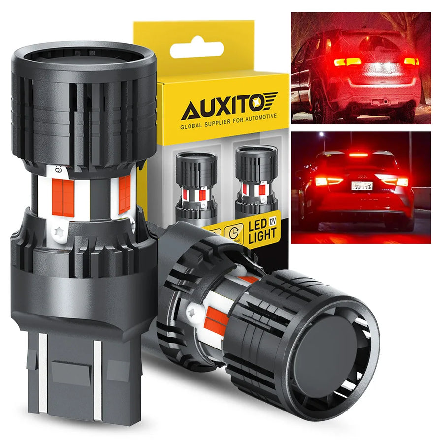 2-Piece 7440/7443 LED Brake/Tail Light Bulb – Red, CANBUS, 12V