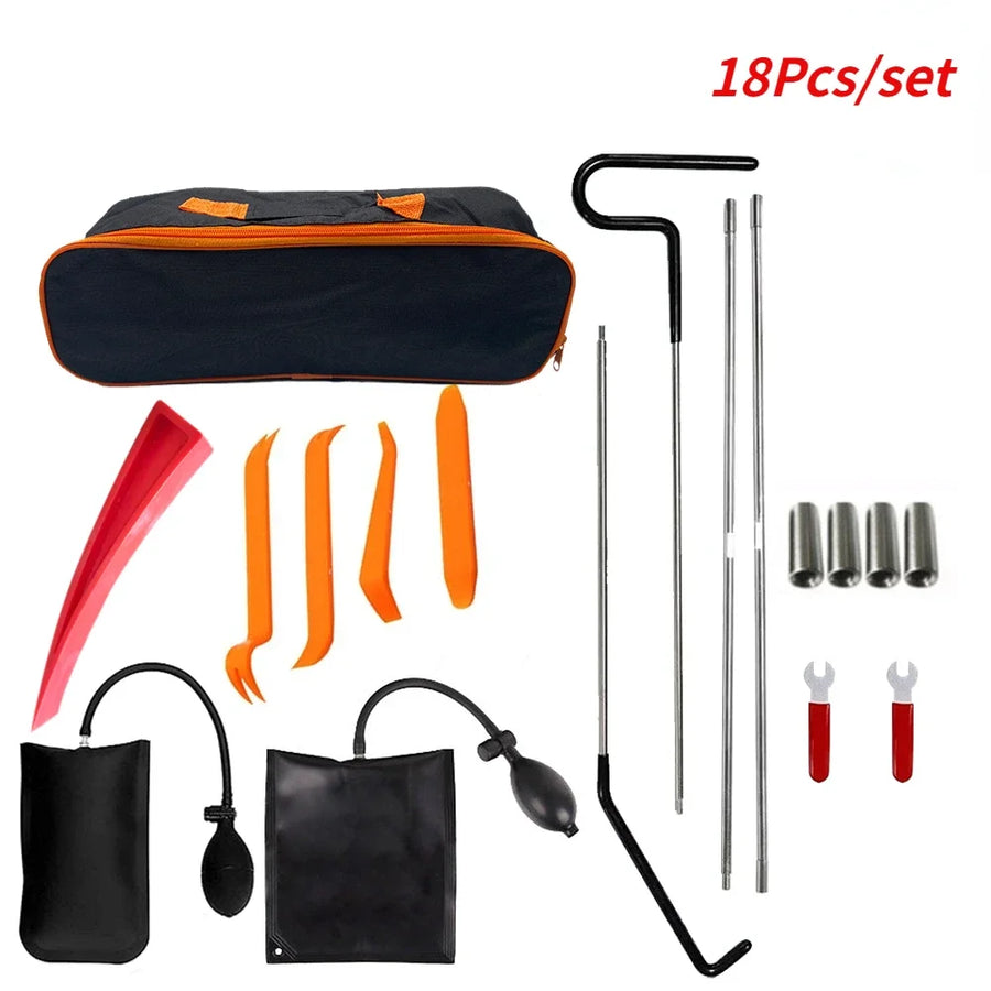 Automotive Air Wedge and Long-Reach Lockout Tool Kit, 15-67 Piece Options