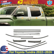 Exterior Window Trim Set for Toyota Tundra Weatherstrip Seal 2022-2026