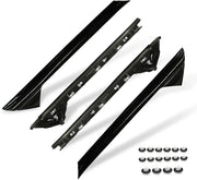 4-Piece Left & Right Side Windshield A Pillar Molding Trim for 11-19 Ford Explorer