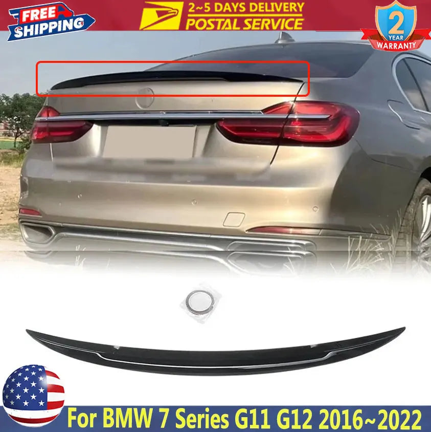 MP-Style Rear Trunk Spoiler for BMW 7 Series G11/G12 2016-2022