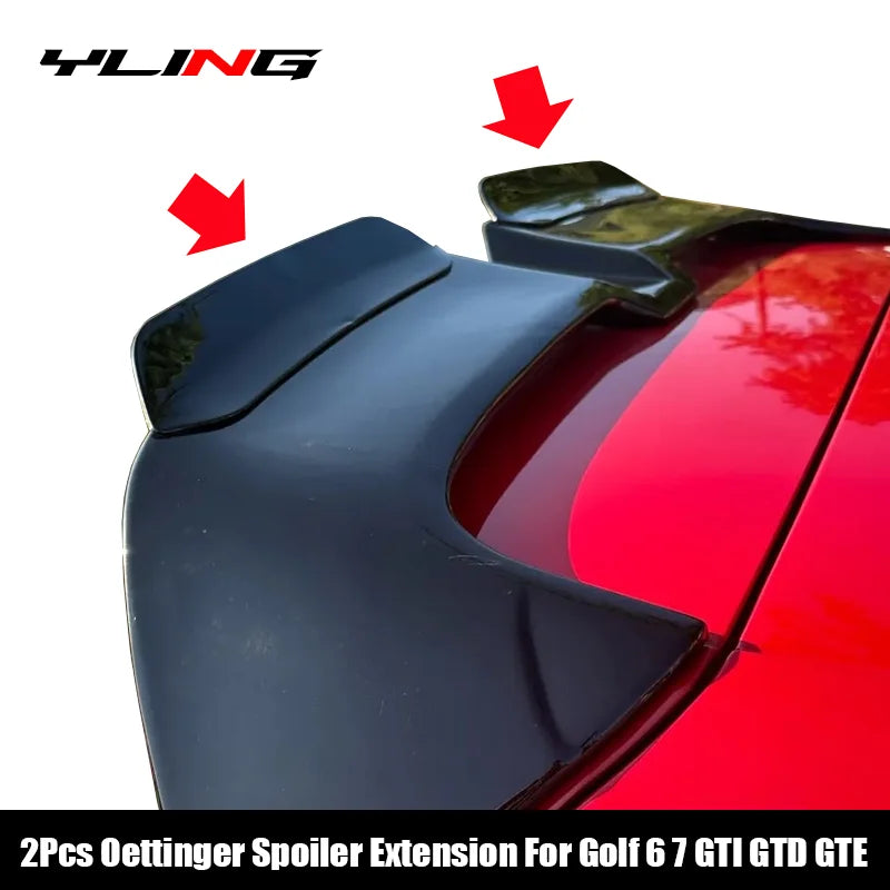 Gloss Black Rear Roof Spoiler for Volkswagen Golf