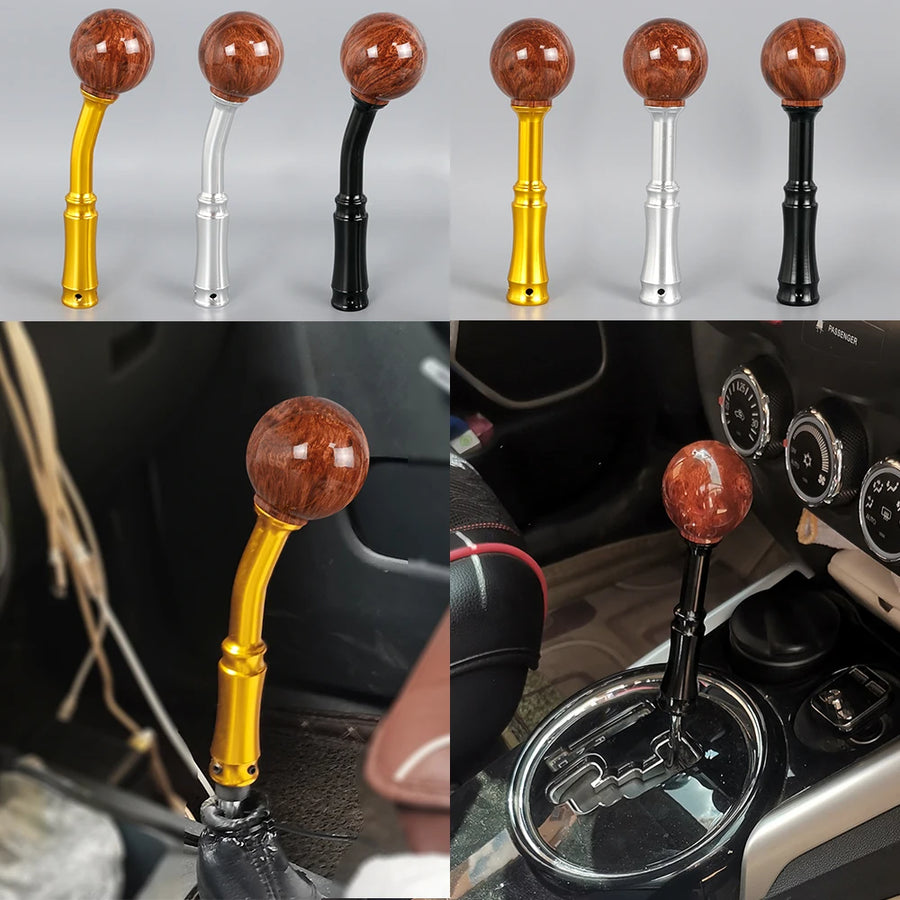 Universal Peach-wood-style Manual Gear Shift Knob