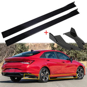 Gloss Black Side Skirt Extension Set for Hyundai Elantra