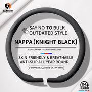 Universal Nappa Leather Car Steering Wheel Cover