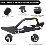 Steel Front & Rear Bumper Set – 1987–2006 Jeep Wrangler YJ/TJ