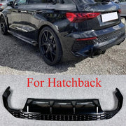 Rear Bumper Diffuser for Audi A3/S3 8Y Sedan 2021-2024