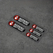 Warning “Don’t Touch” Waterproof Vinyl Decal Set – 3 Colors