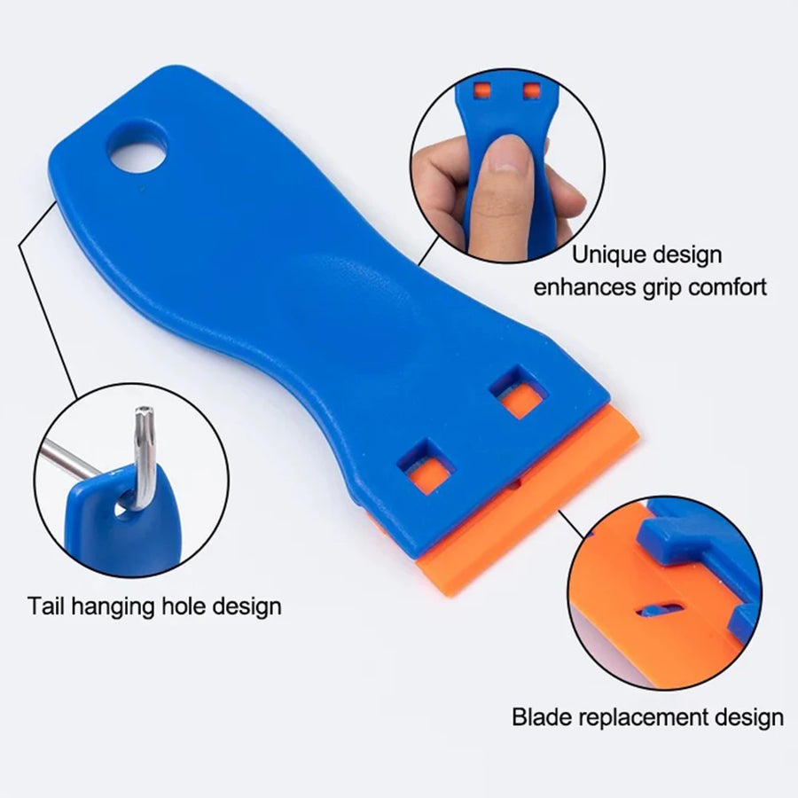 Replaceable-Blade Adhesive Scraper & Refill Options