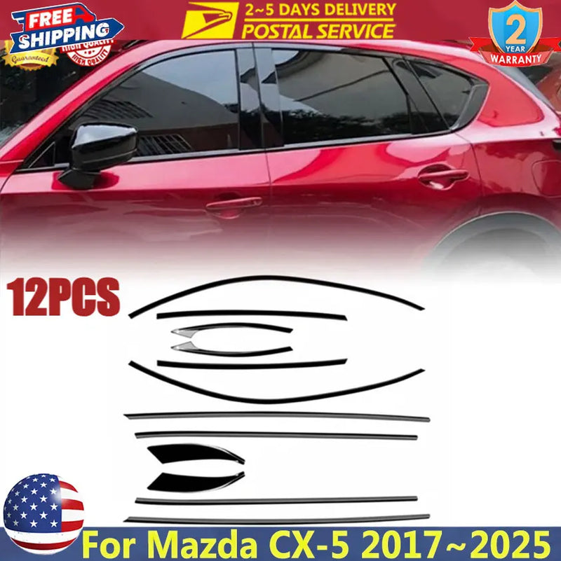 Exterior Window Trim Set for Mazda CX-5 2017-2025