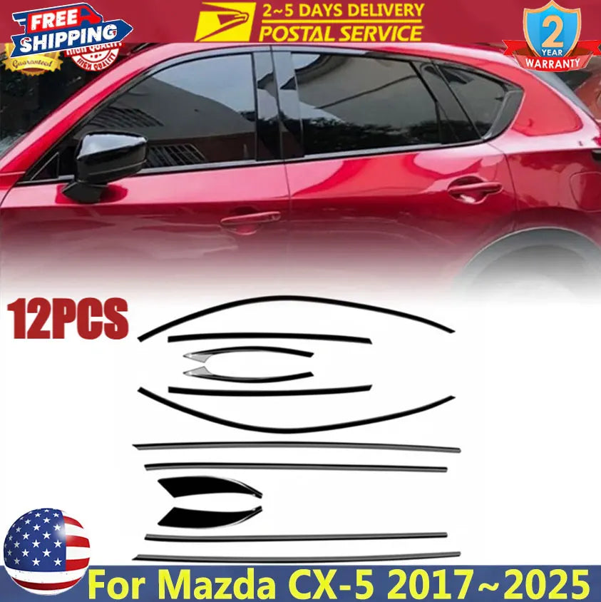 Exterior Window Trim Set for Mazda CX-5 2017-2025