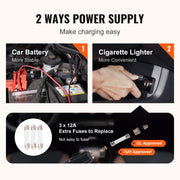 3-Ton 12V Electric Scissor Jack with Optional Impact Wrench