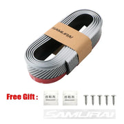 2.5 m Universal Carbon-Fiber-Look Bumper Lip Trim – Multiple Styles