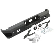 Black Steel Rear Bumper for Chevrolet Silverado/GMC Sierra HD 2015-2019