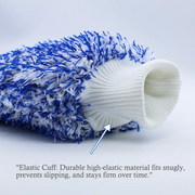Blue Dual-Sided Microfiber Car Wash Mitt